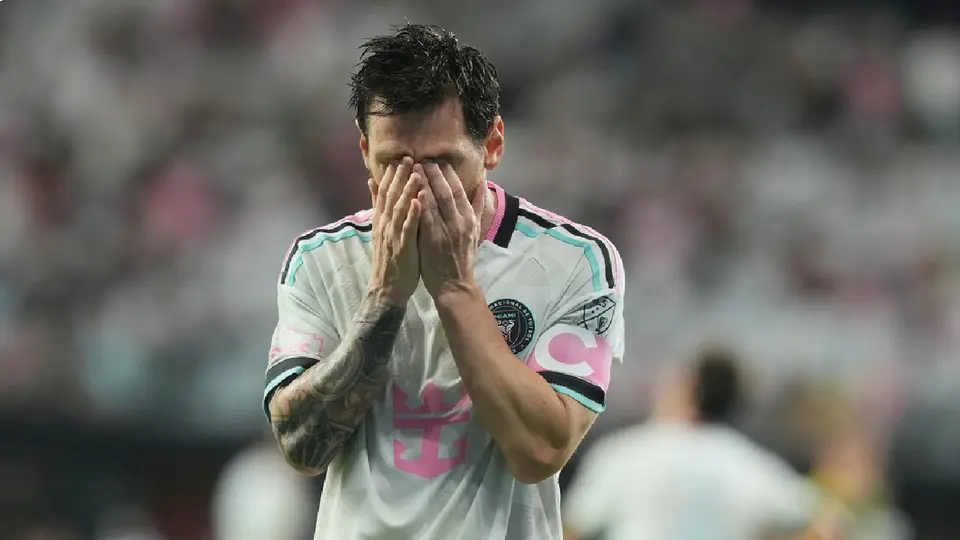 Lionel Messi, en lamento, con Inter Miami | AP