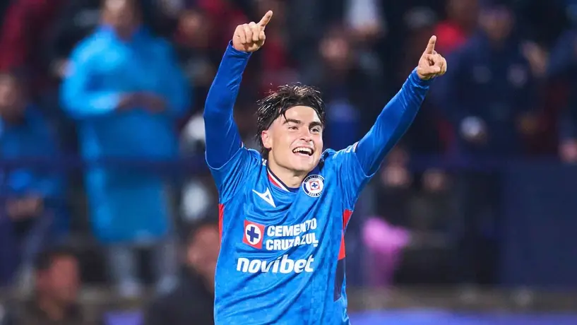 Luka Romero anotó su primer gol del torneo con Cruz Azul
