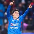 Luka Romero anotó su primer gol del torneo con Cruz Azul