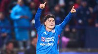 Luka Romero anotó su primer gol del torneo con Cruz Azul