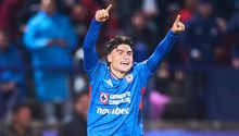 Luka Romero anotó su primer gol del torneo con Cruz Azul