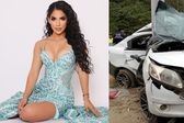 ¡Vive de milagro! Joselyn Encalada sufre aparatoso accidente de auto