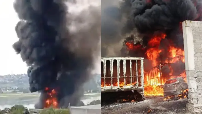 VIDEO: Explosión en Coyotepec por huachicol moviliza a Ejército, GN y Pemex