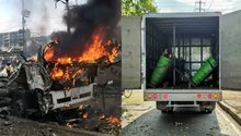 ¡Al estilo Pablo Escobar! Atentado con coche bomba en Colombia: confirman 5 muertos y más de 40 heridos