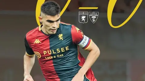 ¡Histórico! Johan Vásquez es el segundo jugador mexicano en ser capitán en la Serie A
