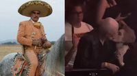 VIDEO: Revelan identidad del hombre que besó a viuda de Vicente Fernández
