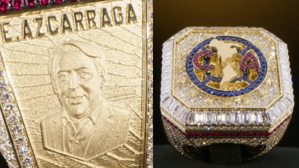 Emilio Azcárraga presume anillo especial del tricampeonato con América