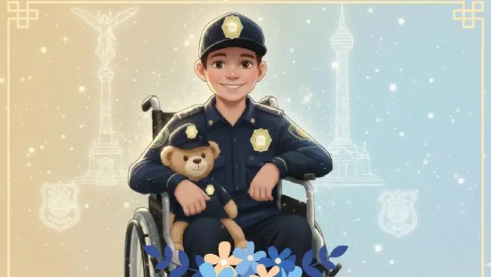 Muere Chemita, el niño que cumplió su sueño de ser policía por un día en la CDMX
