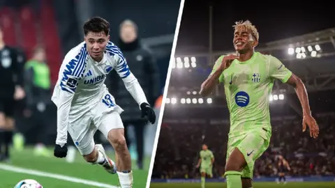 Rodrigo Huescas se enfrentará a Lamine Yamal en la Champions League