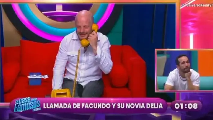 Facundo aclara la polémica llamada a Delia en La Casa de los Famosos: “Creo que marqué a las pizzas”