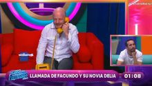 Facundo aclara la polémica llamada a Delia en La Casa de los Famosos: “Creo que marqué a las pizzas”