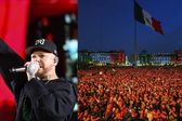 Residente reúne más de 180 mil personas en el Zócalo de CDMX para su concierto gratis