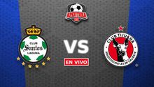 Santos vs Xolos EN VIVO Liga MX Apertura 2025 Jornada 10