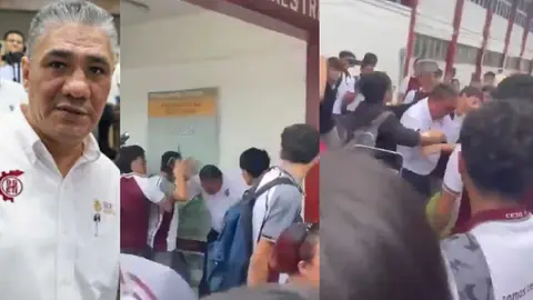 VIDEO: Estudiantes del Cetis 78 de Altamira dan golpiza a su director