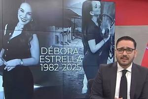 VIDEO: Exesposo de Débora Estrella rompe el silencio sobre su muerte durante su noticiario en vivo