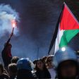Manifestantes pro-Palestina se oponen al partido entre Italia e Israel