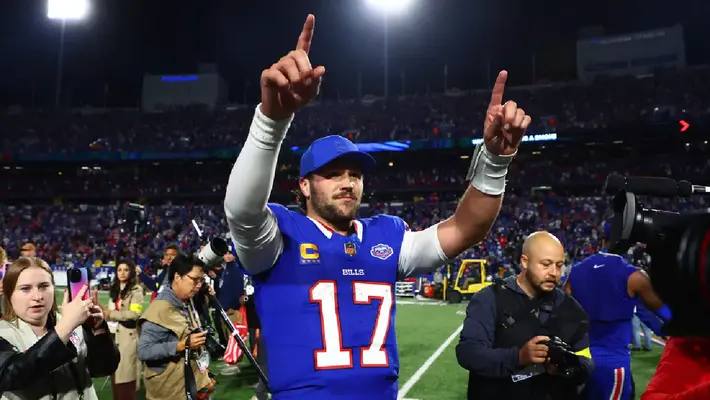 Josh Allen logra histórica marca en el último partido ante Ravens