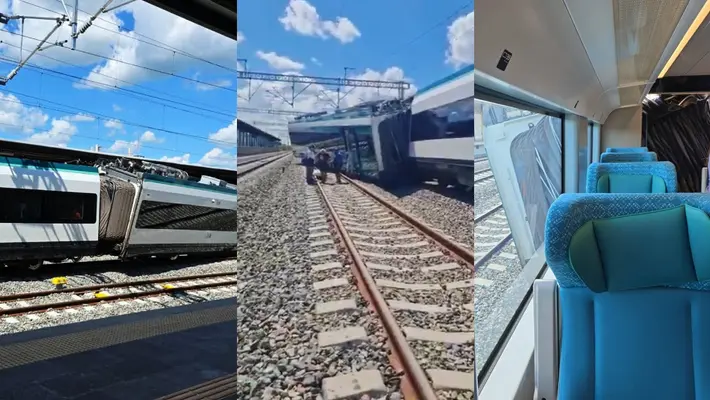VIDEOS: Tren Maya se descarrila: evacuación en estación Izamal, Yucatán