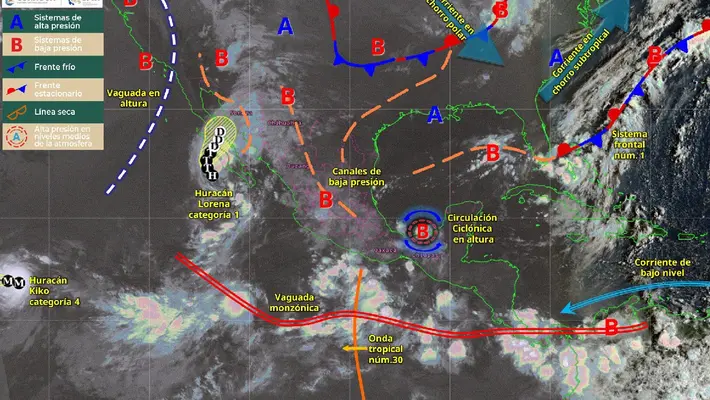 Huracán Lorena no pierde fuerza: Se esperan inundaciones y lluvias torrenciales