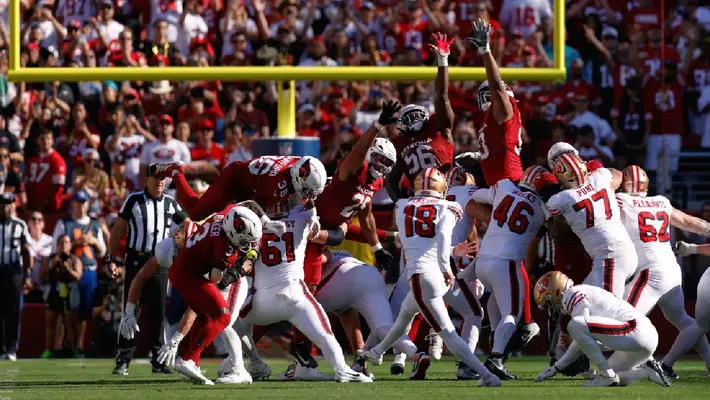 Con un gol de campo de último segundo, San Francisco 49ers derrota Arizona Cardinals