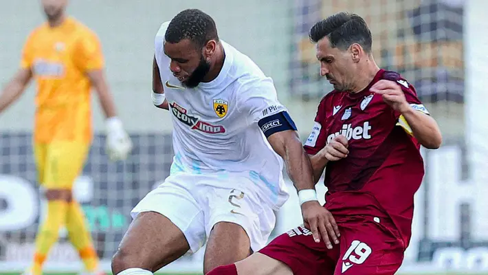 AEK Atenas de Orbelín Pineda dejan ir el triunfo y pierden el liderato en Grecia