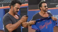 Ricardo Arjona sorprende al recorrer el diamante de los Mets en Nueva York