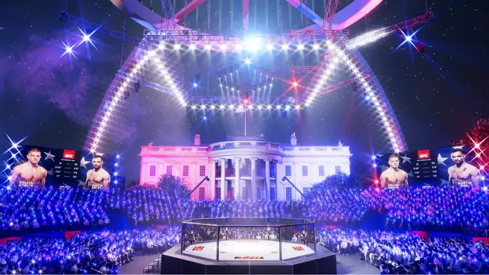 Así será el escenario de UFC en la Casa Blanca en 2026