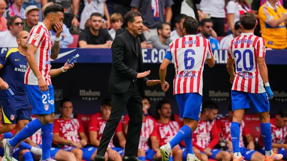 Así fue el pique entre Koke y Vinicius en el derbi de Atlético contra Real Madrid