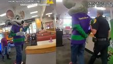 VIDEO: Arrestan a Chuck E. Cheese frente a los niños por ‘rata’