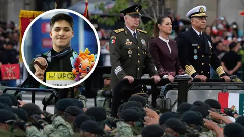 ¿Por qué atletas mexicanos participan en el desfile militar del 16 de septiembre?