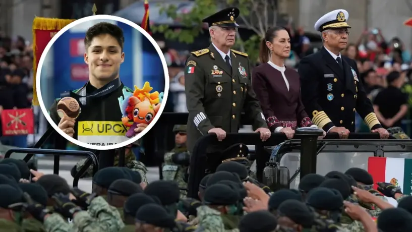 ¿Por qué atletas mexicanos participan en el desfile militar del 16 de septiembre?