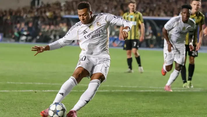 Con hat-trick de Kylian Mbappé, Real Madrid golea con 'manita' a Kairat