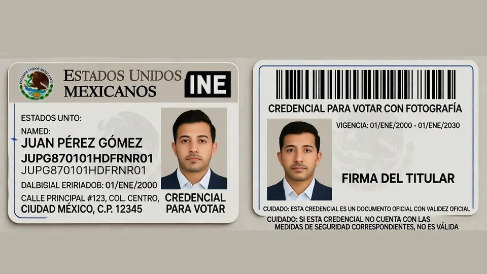 Así será la nueva credencial del INE: tendrá dos fotos y elemento táctil