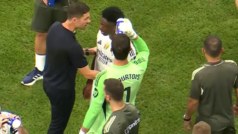 ¡Explotó! Vinicius se molestó tras salir de cambio en la victoria del Real Madrid