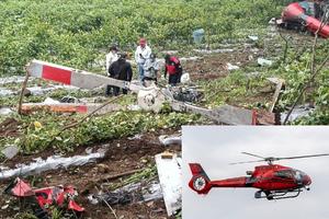 Tragedia en el Edomex: helicóptero se desploma y mueren dos personas