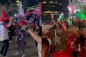 Afición de los Diablos Rojos del México celebran el campeonato en el Ángel de la Independencia