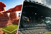 De águilas gigantes a fábricas de acero: la IA transforma los estadios de la NFL