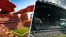 De águilas gigantes a fábricas de acero: la IA transforma los estadios de la NFL