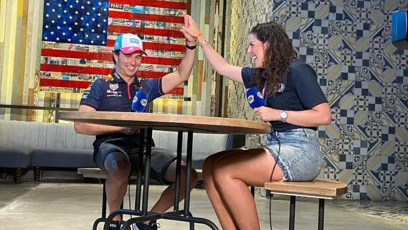 Giselle Zarur viaja a Nueva York y "adelanta" fichaje de Checo Pérez