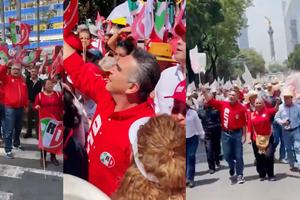 ¡Ahora resulta! Marchan para defender a ‘Alito’ y bloquearon Reforma