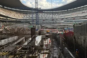 Así luce el Estadio Azteca a meses de la inauguración del Mundial