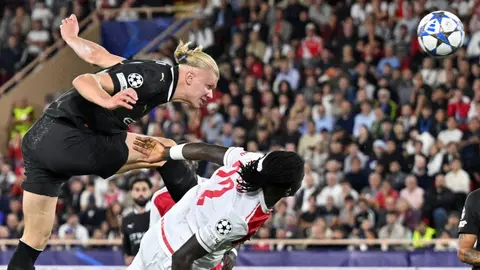 Mónaco rescata empata en casa contra Manchester City en la Champions League