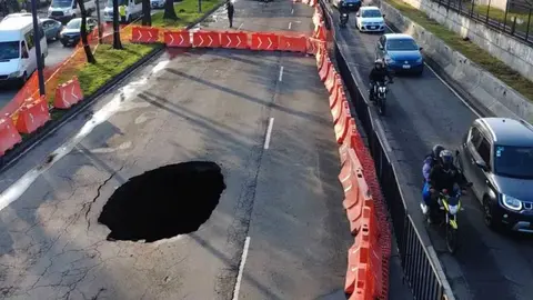 ¿Cuántos socavones hay en la Ciudad de México? Te lo contamos todo