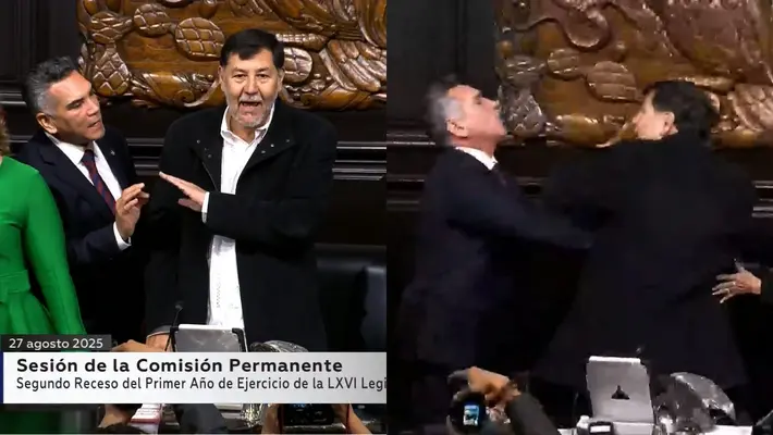 VIDEO / A golpes en el Senado: así fue la pelea entre Fernández Noroña y Alito Moreno