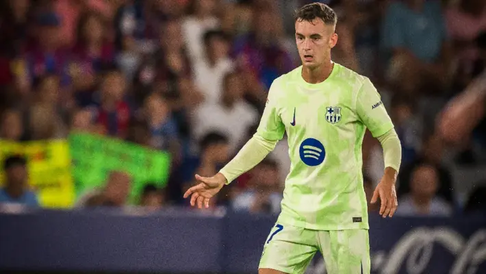 Gavi se retira durante el entrenamiento del Barcelona y es duda para el juego contra el Rayo
