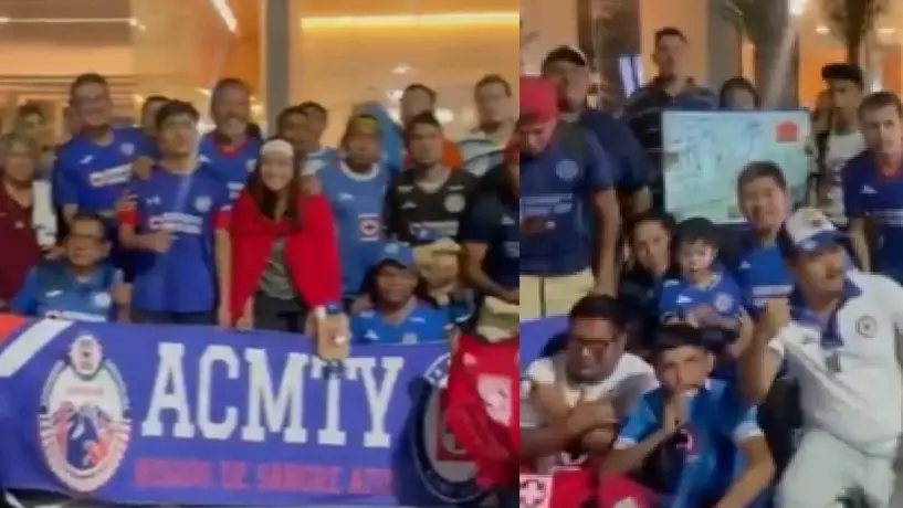 Así fue el recibimiento especial de la afición al Cruz Azul previo a duelo ante Tigres