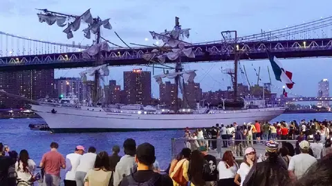 ¿Qué fue del Buque mexicano Cuauhtémoc tras su choque en Nueva York?