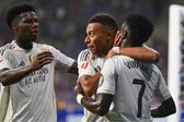 Kylian Mbappé 'manda a callar' a Vinicius Jr. tras el segundo gol del Real Madrid
