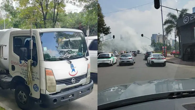 VIDEO: Pipa de gas por poco provoca tragedia en Circuito Interior