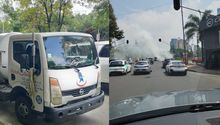 VIDEO: Pipa de gas por poco provoca tragedia en Circuito Interior